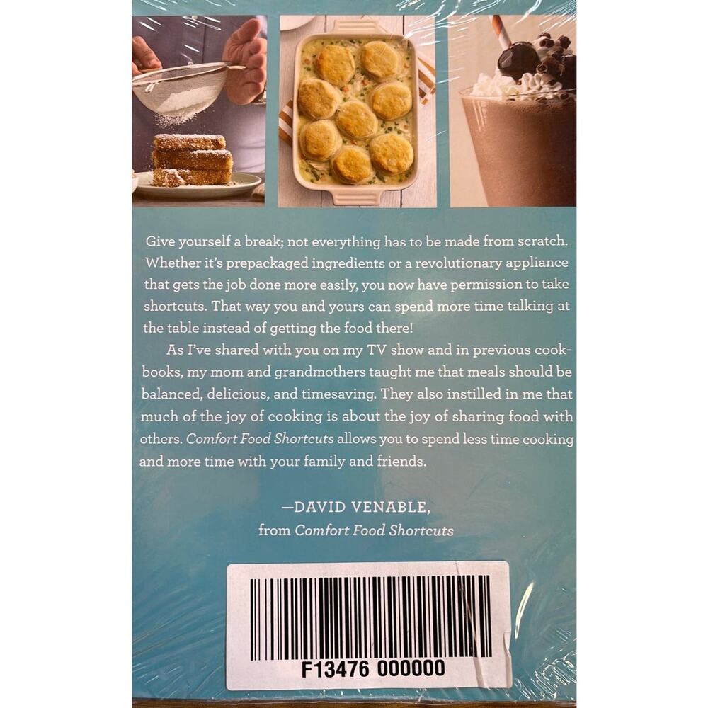 In the Kitchen with David Comfort Food Shortcuts Cookbook QVC's Foodie - New - Picture 4 of 4